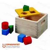 Коробочка Монтессори с тремя геометрическими фигурами1