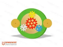 Тактильно-развивающая панель «Детям: веселые механизмы»1