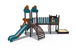 Детский игровой комплекс «Весенница» с песочницей1