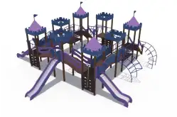 Детский игровой комплекс «Сити» с тремя горками для детской площадки1