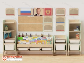 Большой уголок патриотического воспитания в группе ДОУ «Родина моя» Большой уголок патриотического воспитания в группе ДОУ «Родина моя»