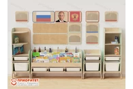 Большой уголок патриотического воспитания в группе ДОУ «Родина моя»