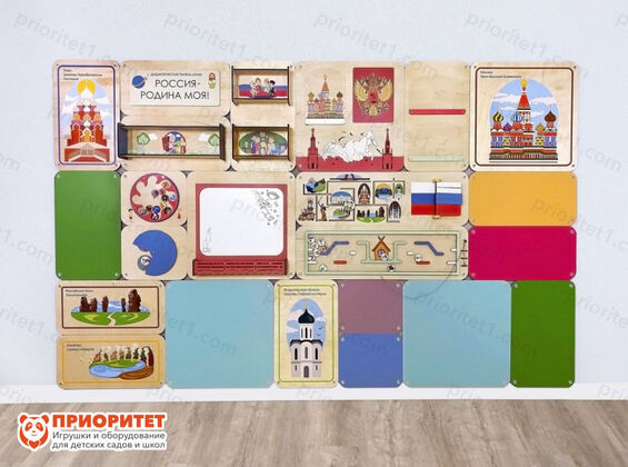 Набор стеновых панелей «Памятные места России - Кижи, Москва» 2
