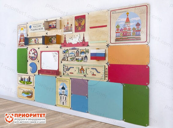 Набор стеновых панелей «Памятные места России - Кижи, Москва» 3