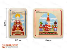 Набор стеновых панелей «Памятные места России - Кижи, Москва»1