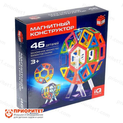 Магнитный конструктор 3D, 46 деталей 5