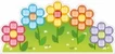 Информационный стенд Полянка с цветами 1,56х0,74м