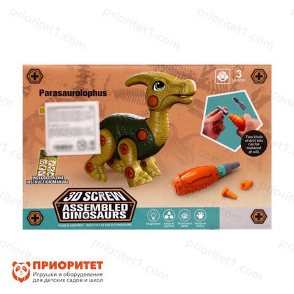 Конструктор винтовой - Стегозавр с отверткой, 29 элементов 6