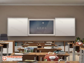 Интерактивная раздвижная доска с магнитно-маркерной поверхностью Фибоначчи