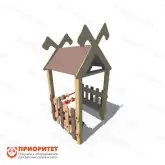 Игровая модель для детской площадки «Избушка»1