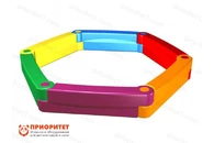 Пластиковая песочница из 6-ти элементов