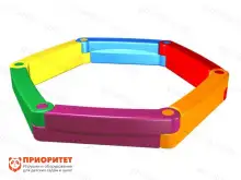 Пластиковая песочница из 6-ти элементов1