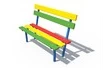 Скамья «Светофор» со спинкой