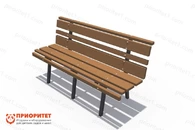 Скамья «Парк» со спинкой малая