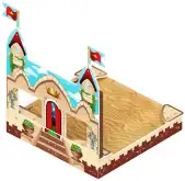 Песочница с ограждением Королевство1