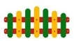 Деревянный заборчик для детской площадки «Детский переход» 1450х51х800_result