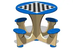 Стол детский Шахматы для игровой площадки1
