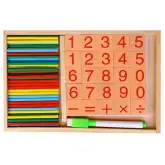 Комплект для изучения счёта: счетные палочки, плашки, досочка и маркер1