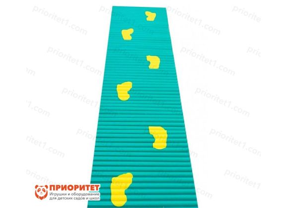 Ребристая ортопедическая дорожка со следочками «Шаг за шагом»