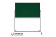 Поворотная магнитная полимерная школьная доска 1500х1000 комби (мел\маркер)