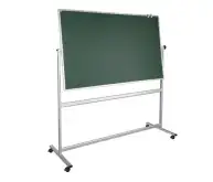 Поворотная магнитная полимерная школьная доска 1700х1000 (меловая)1