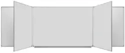 Пятиэлементная магнитная полимерная школьная доска 4000х1200 (маркерная)1