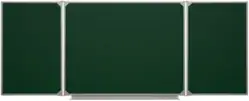 Трёхэлементная магнитная полимерная школьная доска 2000х850 (меловая)1