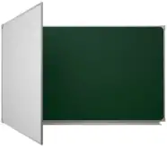 Двухэлементная магнитная полимерная школьная доска 2250х1000 комби (мел\маркер)1