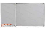 Двухэлементная магнитная полимерная школьная доска 1500х750 (маркерная)