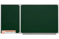 Двухэлементная магнитная эмалированная школьная доска 2250х1000 (меловая)