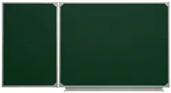 Двухэлементная магнитная полимерная школьная доска 2250х1000 (меловая)1