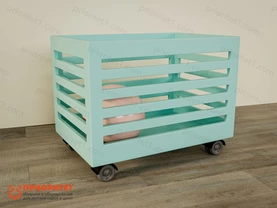 Мобильная тумба для игрушек Мятная сказка Мобильная тумба для игрушек Мятная сказка