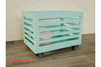 Мобильная тумба для игрушек Мятная сказка