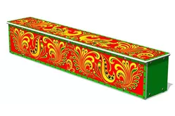 Ящик-скамья для теневых навесов «Хохлома»1