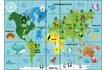 Поле для многофункционального стола «Карта мира» 105х75