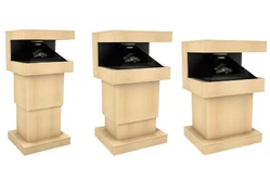 Напольная 3D пирамида на электроподъёмном механизме1