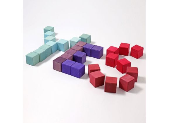 Большой набор кубиков 100 штук 7