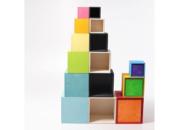 Большой набор разноцветных коробочек 8