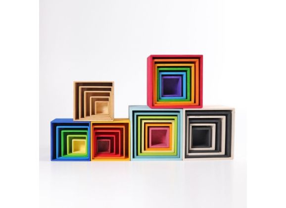 Большой набор разноцветных коробочек 9
