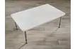 Стол «Классика» прямоугольный белый на телескопических ножках_1