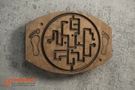 Балансировочная доска-лабиринт «Для ножек №2» (покрытая маслом)