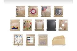 Набор тактильно-развивающих панелей Детские мечты (с тележкой)1