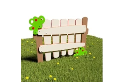 Забор «Ворота в листве»1