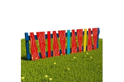 Забор «Мозаика» (Модель 3 Красное дерево)1