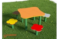Стол для творчества с сиденьями «Квадратный стол»