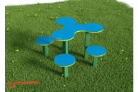 Стол для творчества с сиденьями «Капли»