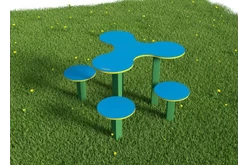 Стол для творчества с сиденьями «Капли»1