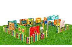 Дидактическая площадка «Любознайкино» Мини плюс. 8 игровых модулей1