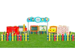 Дидактическая площадка «Любознайкино» Лайт плюс. 8 игровых модулей1