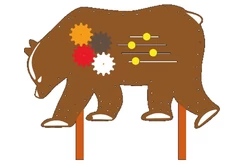 Элемент патриотической площадки «Медведь»